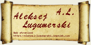 Aleksej Lugumerski vizit kartica